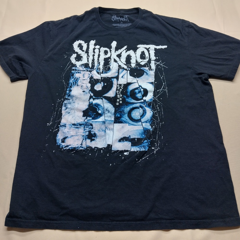 Slipknot Eyeless Graphic Tee Mens XL Black Cotton Band T-Shirt 2023 Official